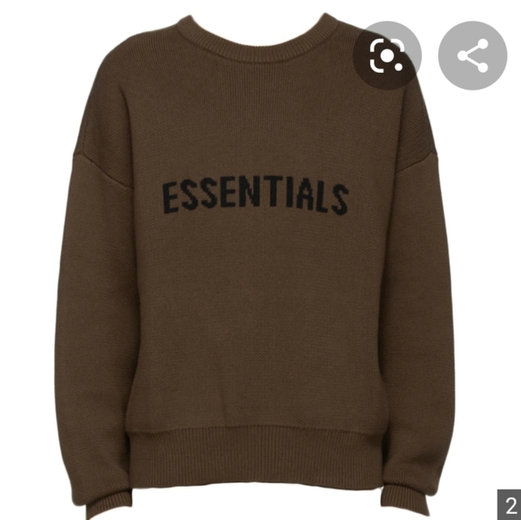 essentials brown jumper